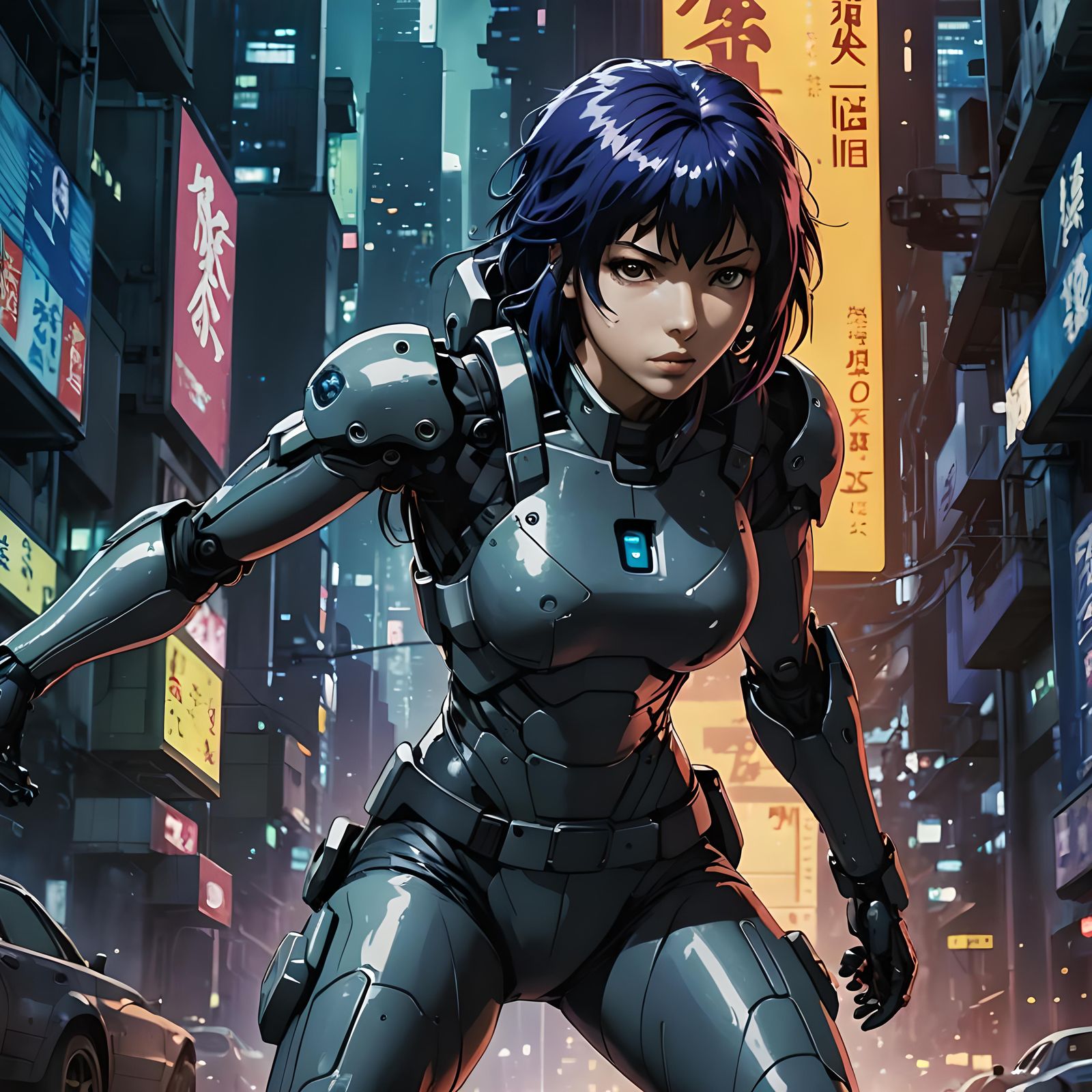 Motoko Kusanagi: Ghost in the Shell Anime Warrior