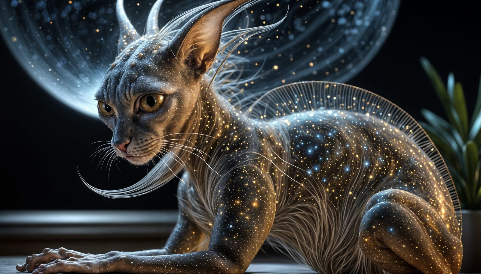 Alien Pets with Clear Coat Glaze, Hyperreal Painting