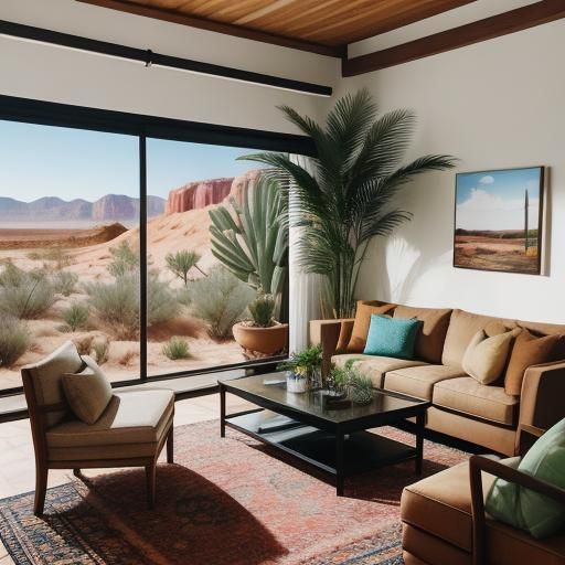 Desert View Living Room: Professional Photography