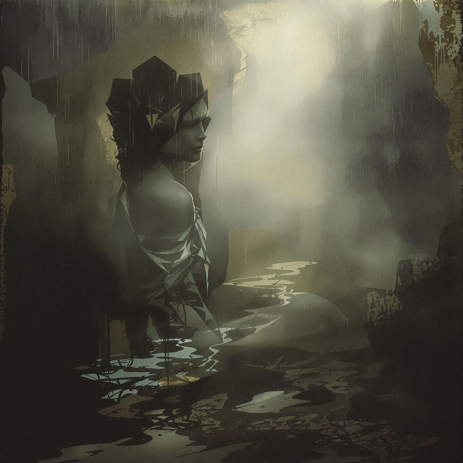 Mysterious Woman Arrives at the Rainy Estate in a Haunting P...