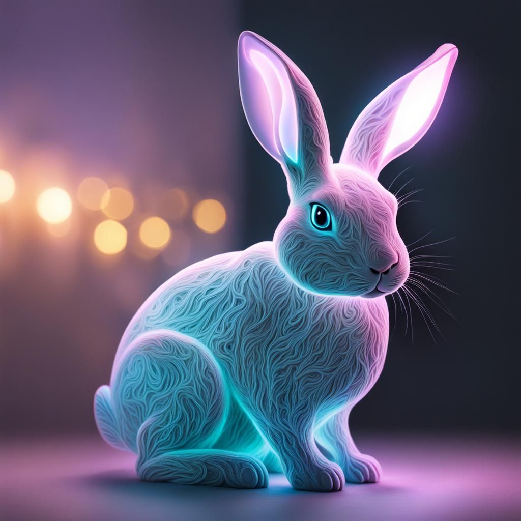 Glowing Bunny: A Simple AI Creation