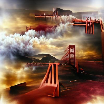 Golden Gate Bridge Collapse Visualized