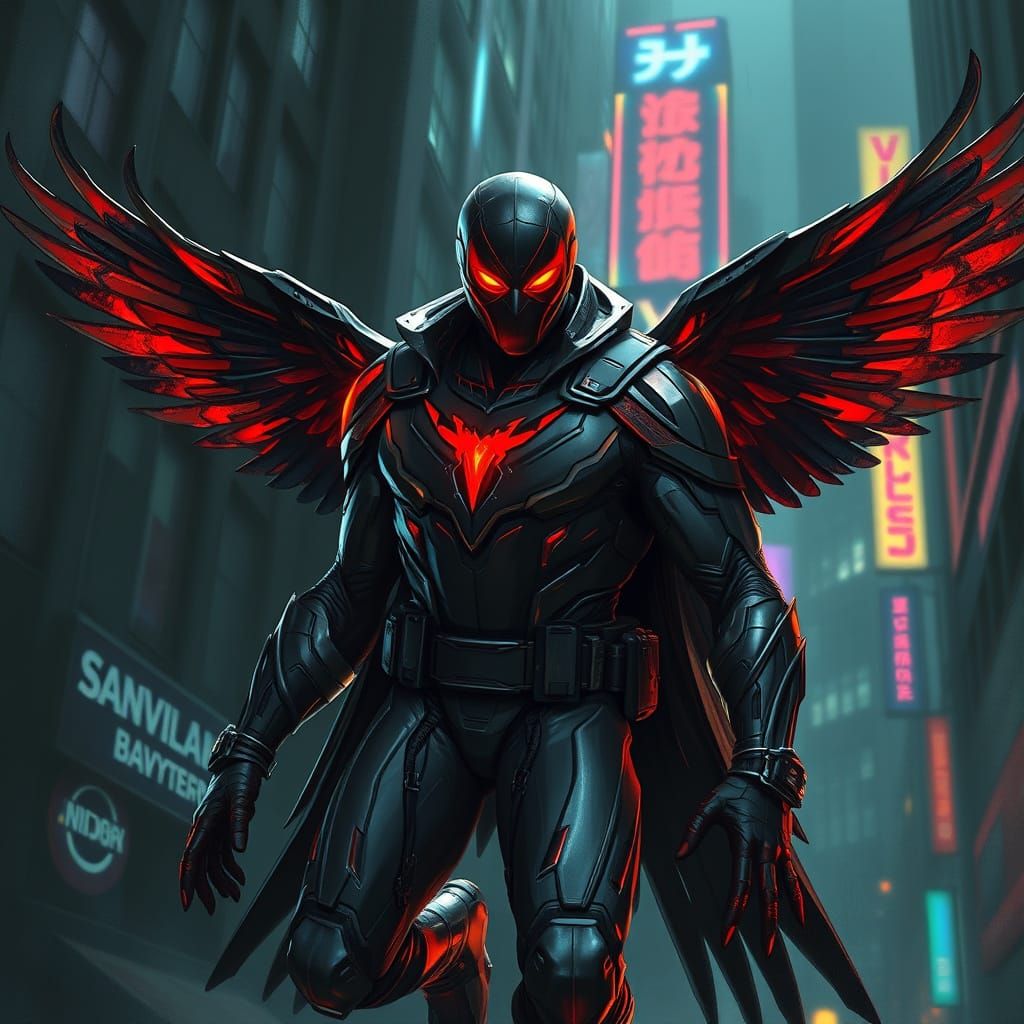 Vulture: Airborne Thief in Dark Fantasy Art Style