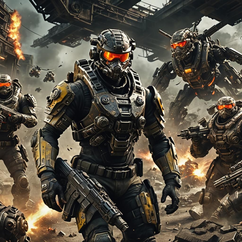 Call of Duty Meets Gears of War: Digital Art