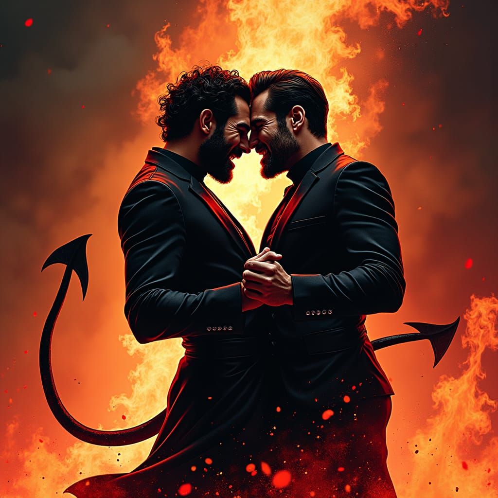 Passionate Dance in Hell, Comic Book Style