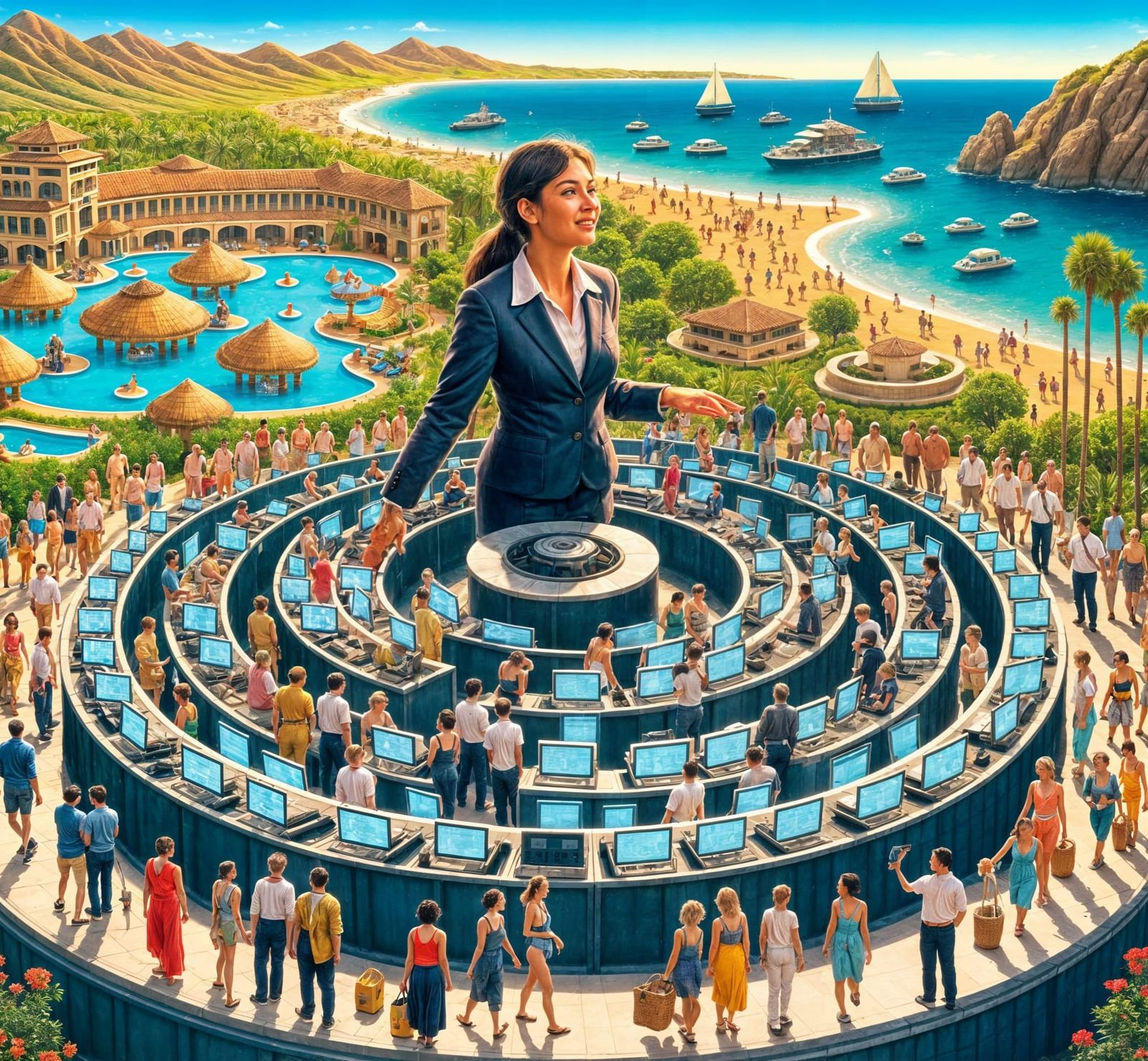 Operating System as Resort Manager Overseeing Resources