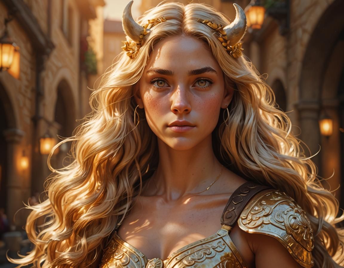 Female Centaur Portrait in Hyper-Realistic Digital Art