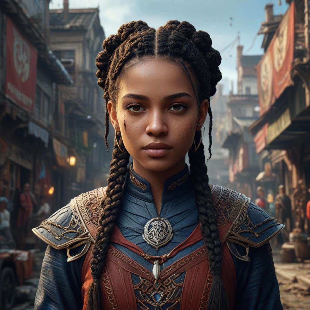 National Braiders Day: Detailed Matte Painting