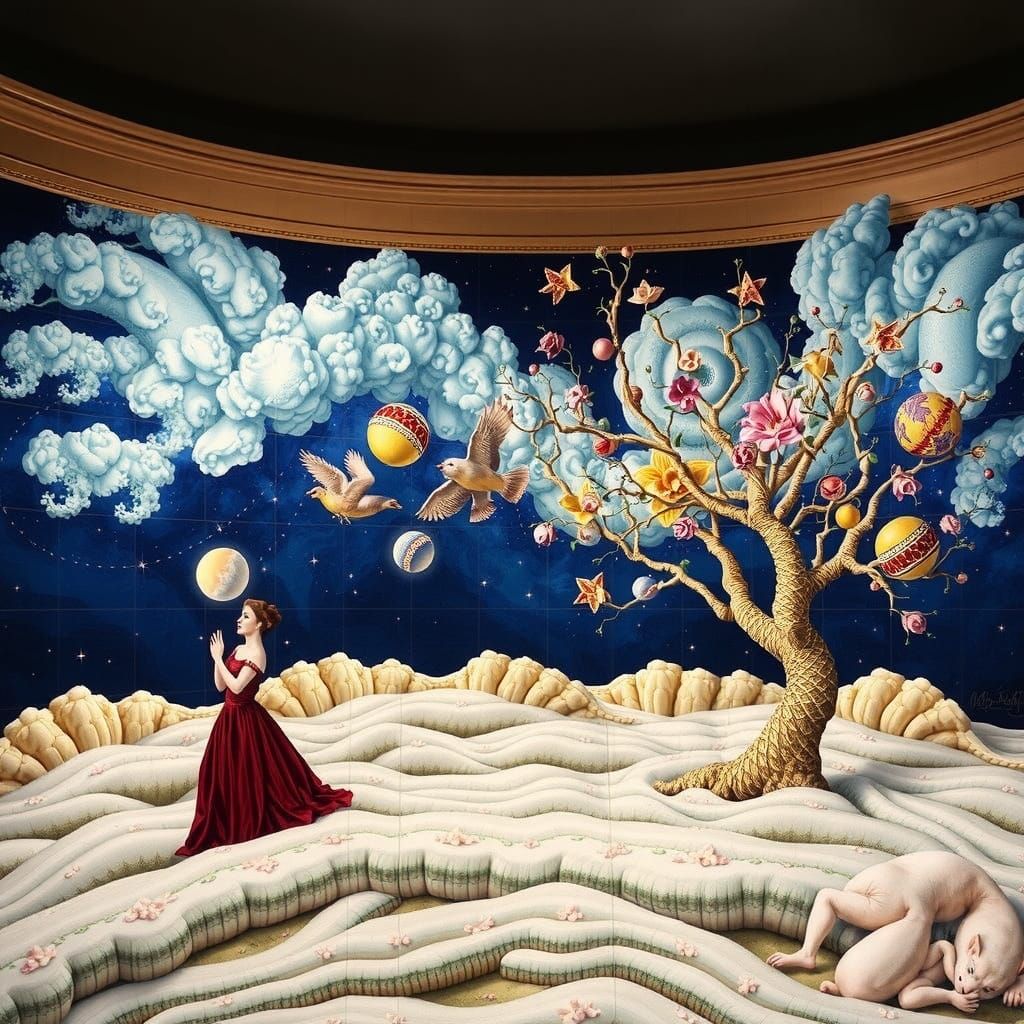 Surreal Landscape Inspired by Raqib Shaw