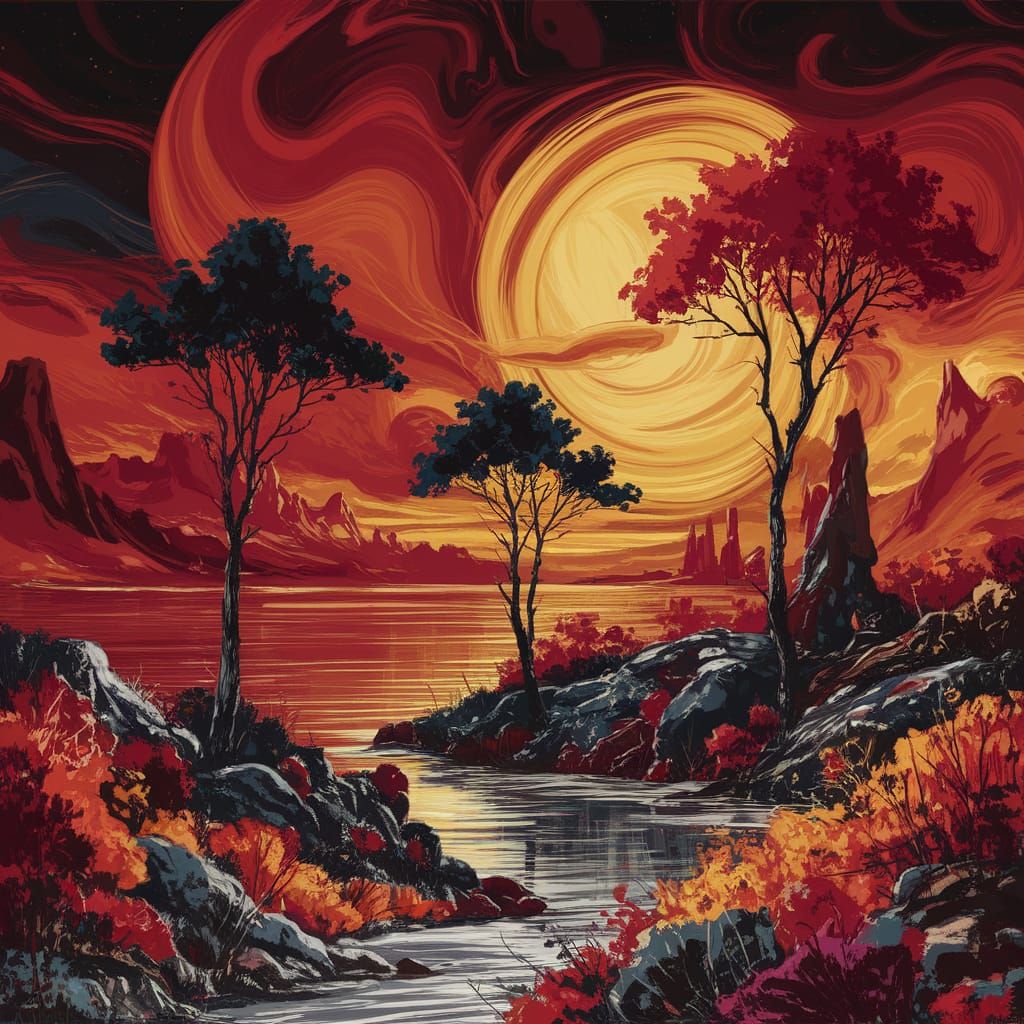 Abstract Art in Ellsworth Kelly Style