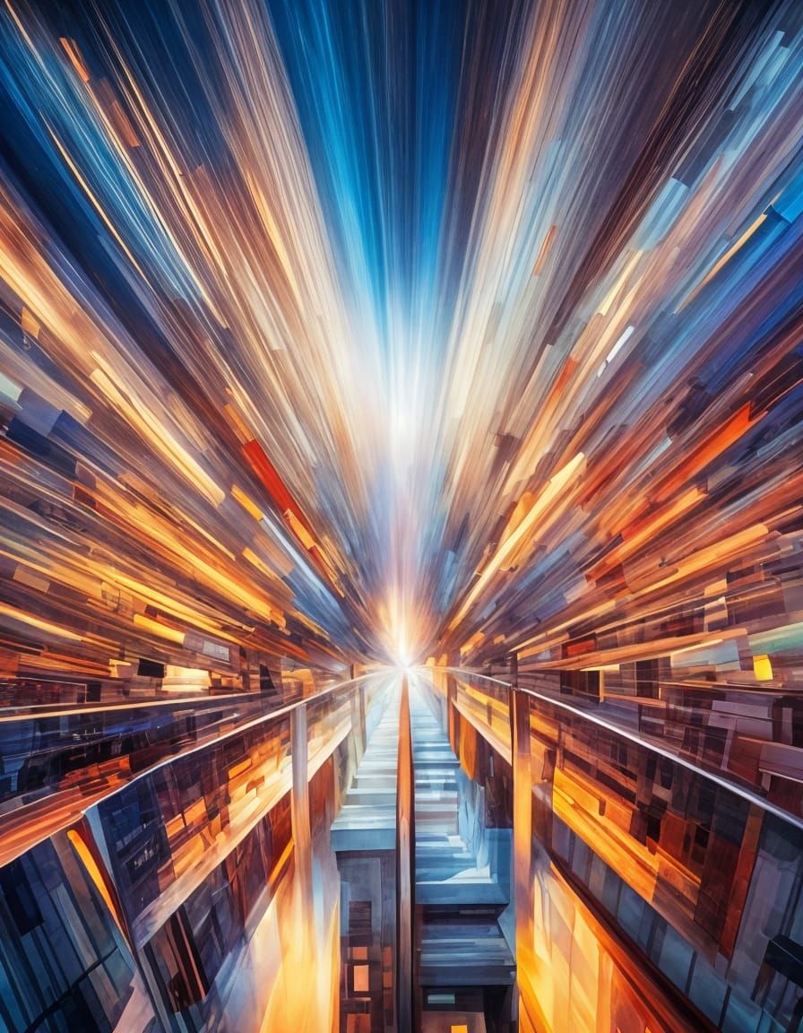 Abstract Expressionism Image of Organized Chaos