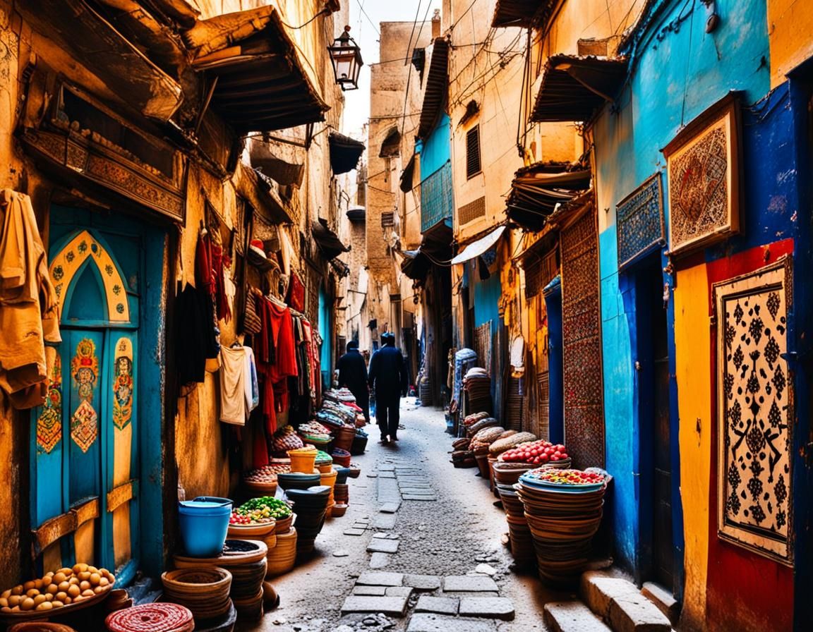 Graffiti Art of Medina in Fes, Morocco