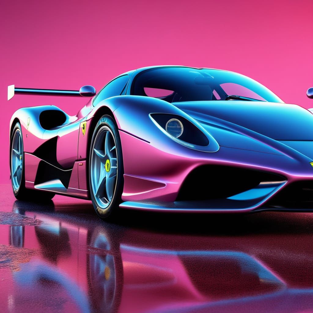 Ferrari Testa Rosa 270 in Hyperrealistic Concept Art