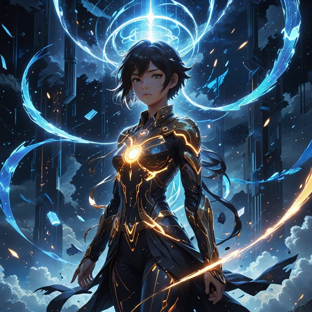 Anime Goddess of Blockchain Magic