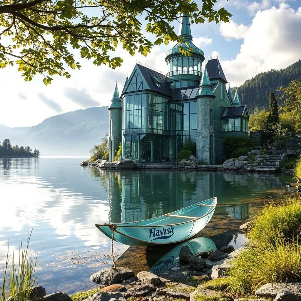 Glass Kingdom Reflects on Tranquil Lake