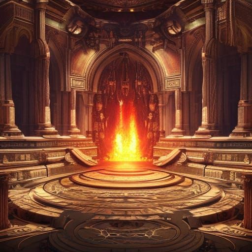 Epic Inner Fire Digital Matte Painting