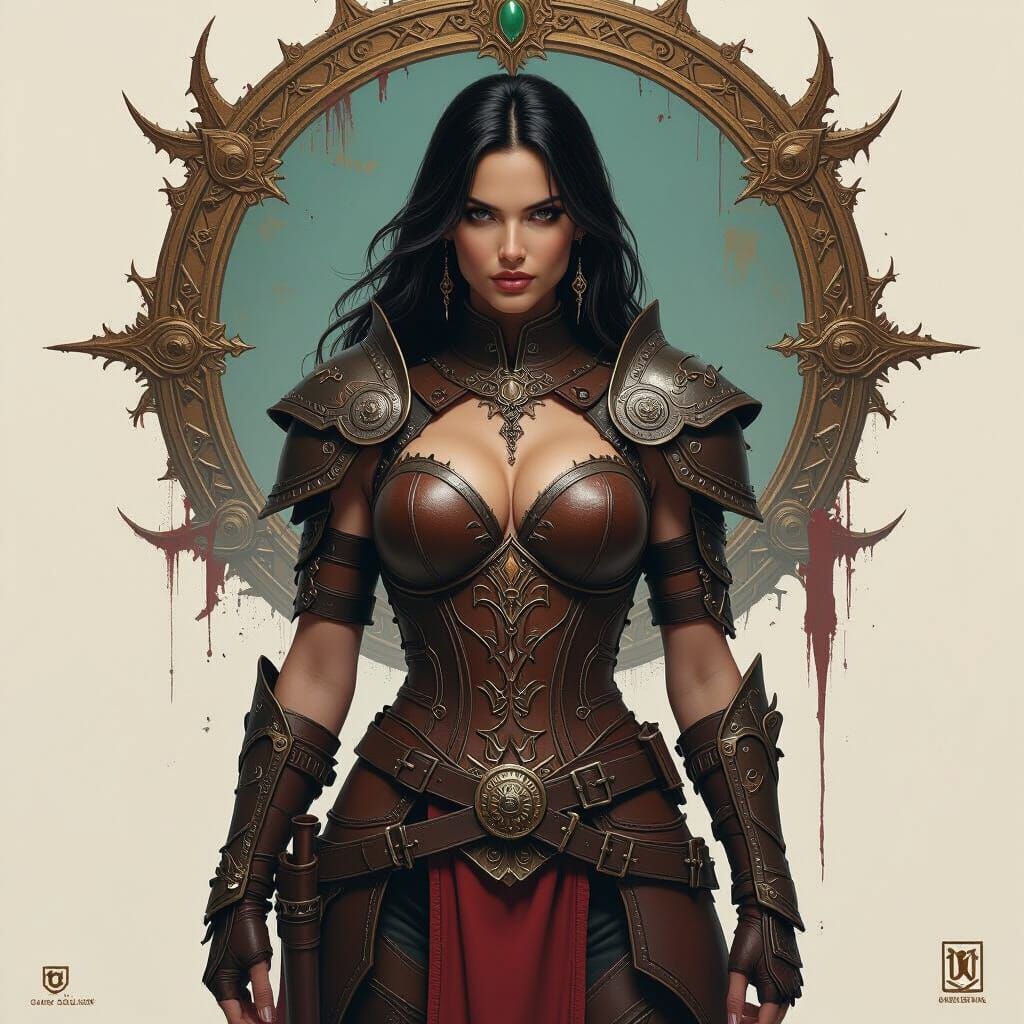 Fantasy Leather Armor Woman by Unreal Engine 5