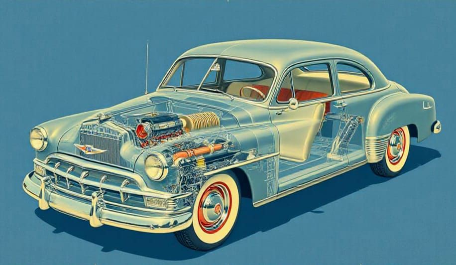 1948 Chevrolet Fleetmaster Blueprint Schematic