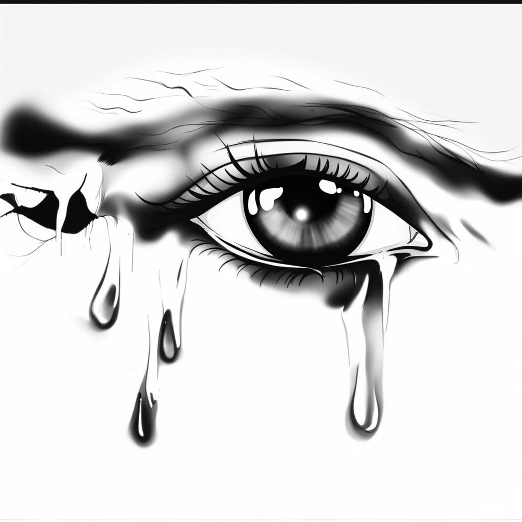 Crying Eye Close-up