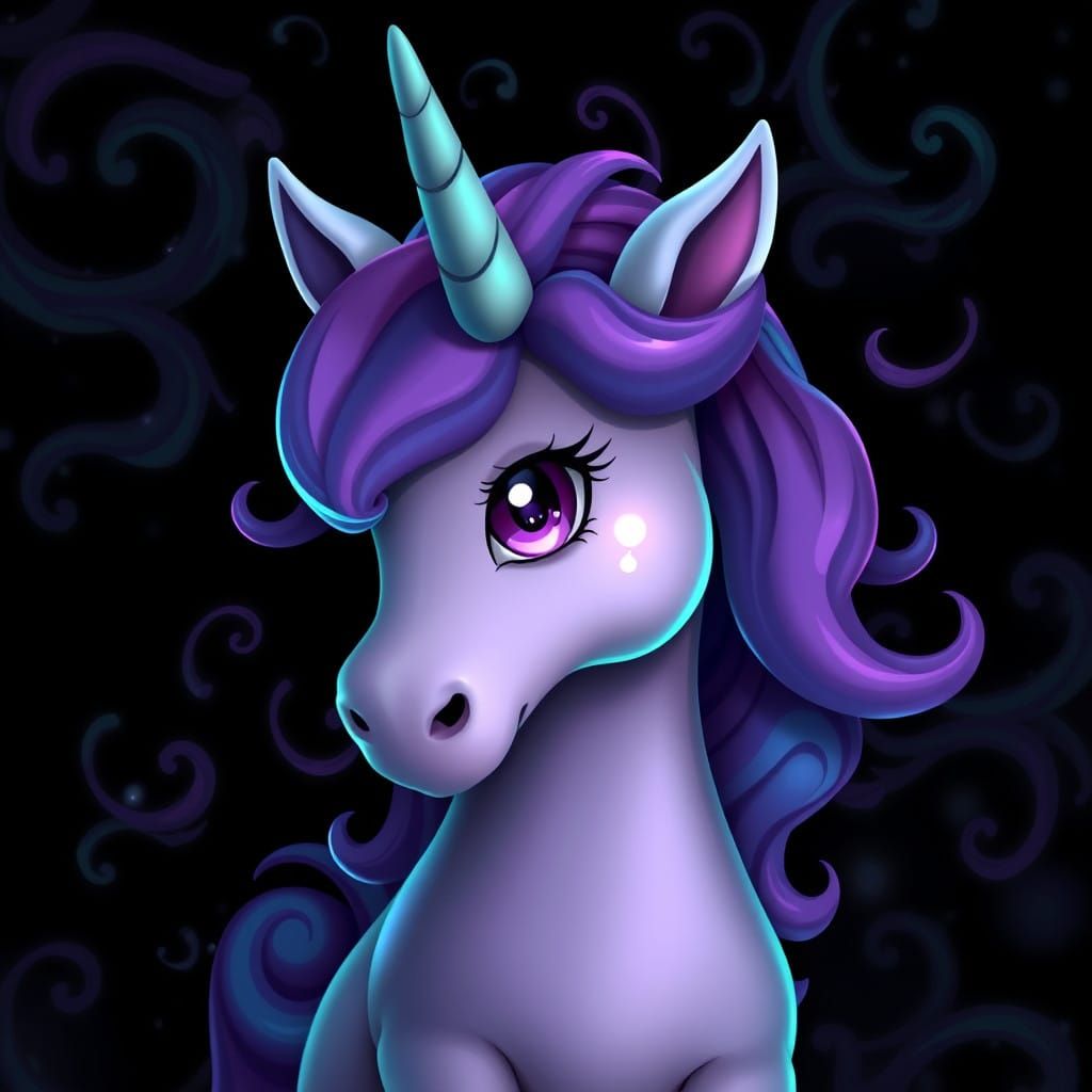 Enchanted Unicorn in a Whimsical Fantasy Realm