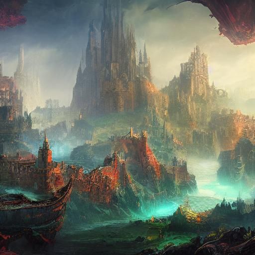 Abstract Acrylic Pouring Painting with Cells