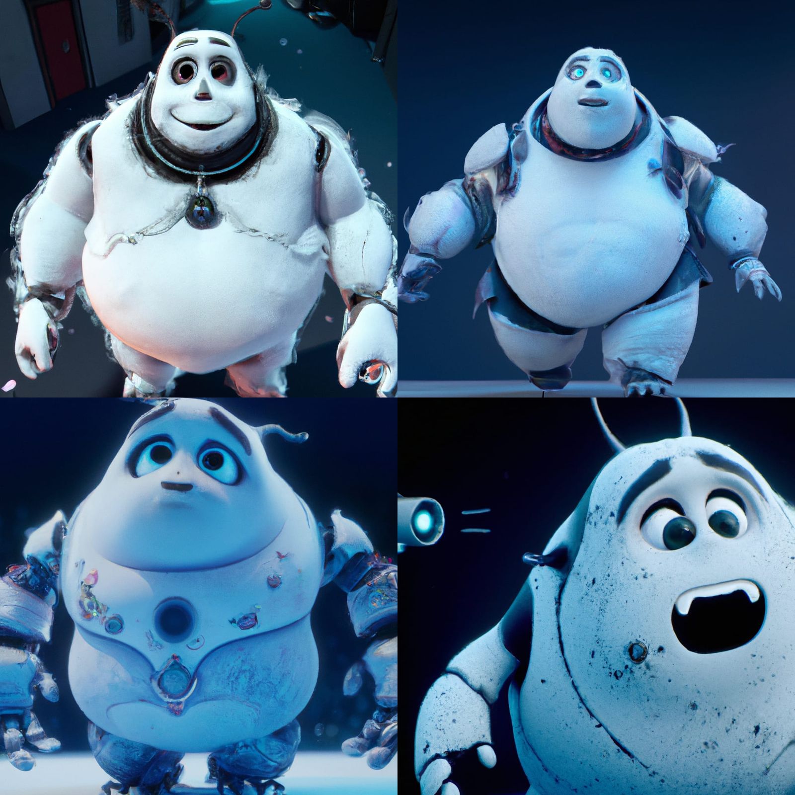 Zombified Baymax: Epic Horror in 8k