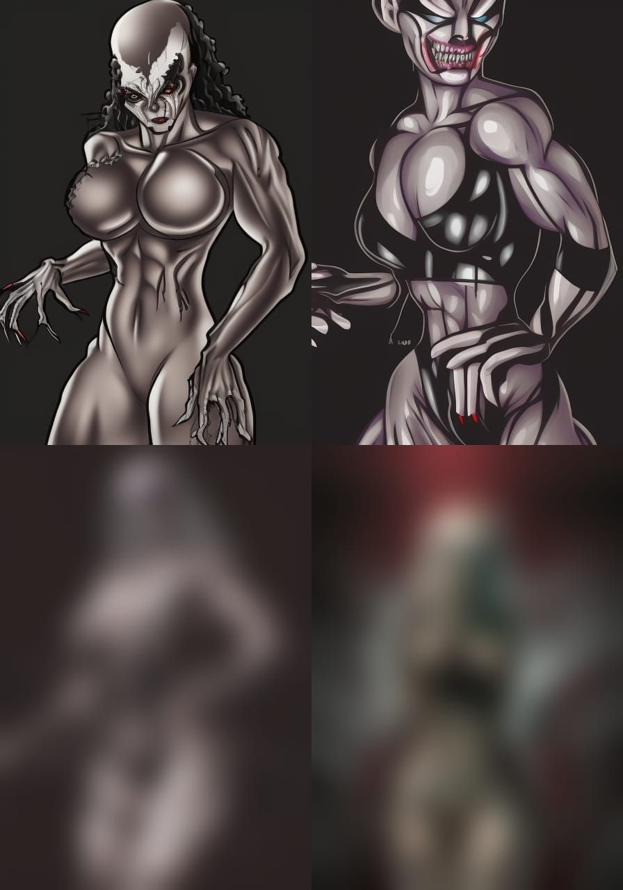 Venom Cenobite Hybrid Queen: Full Body Illustration