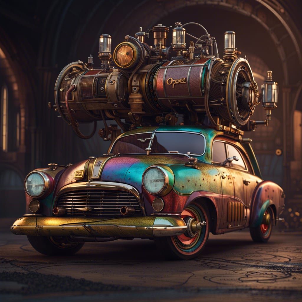 Opel Rekord 1950 Steampunk, never built