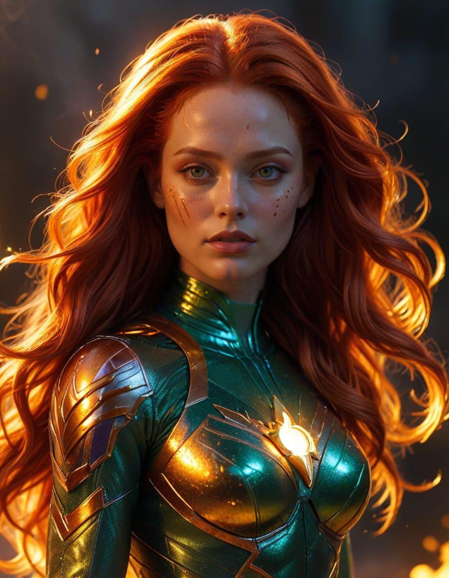 Madelaine Petsch as Starfire: Alien Princess Portrait