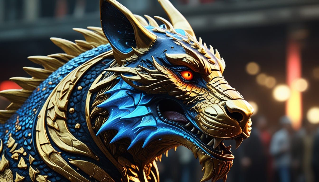 Michelle Yeoh vs Bruce Willis in Tim Burton Style