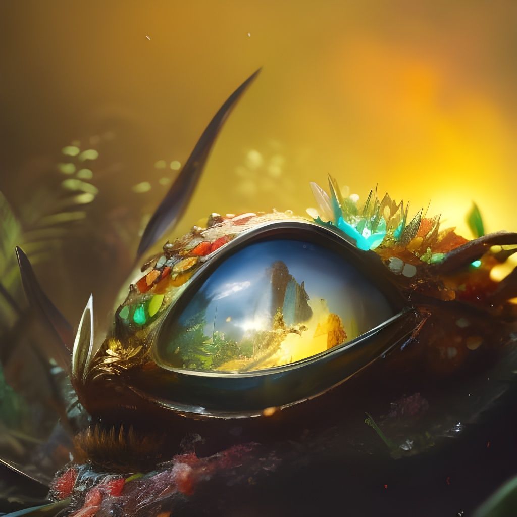 Realistic Bug with Energetic Power Fields in Sci-Fi Horror S...