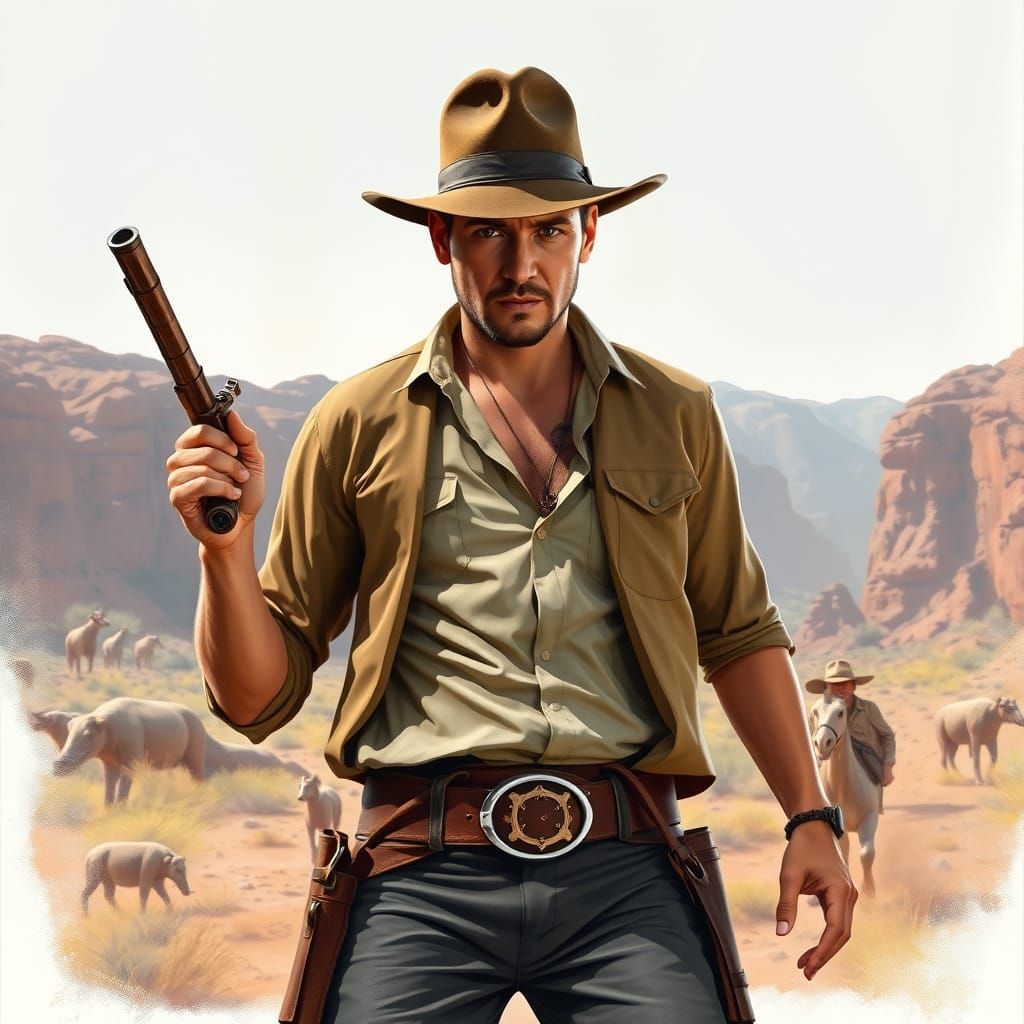 Iconic Archaeologist Indiana Jones