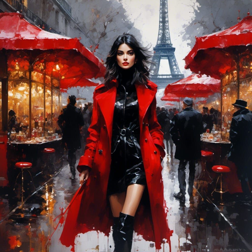 Beautiful French Girl Portrait in Paris