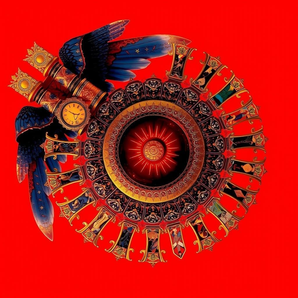 Allegorical Masterpiece Painting of Beauty and Truth