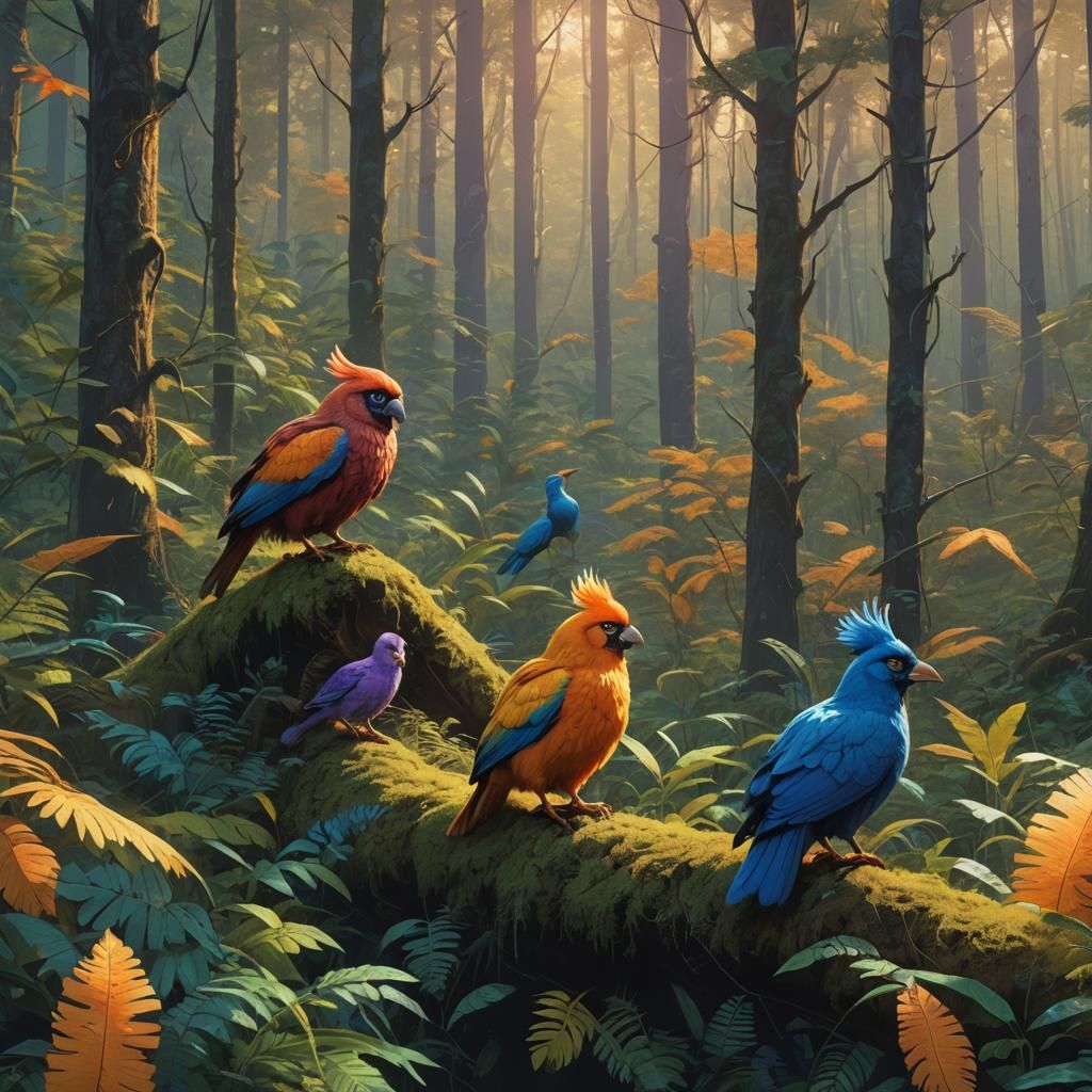 Terra Ultima Animals in Lush Fantasy Forest