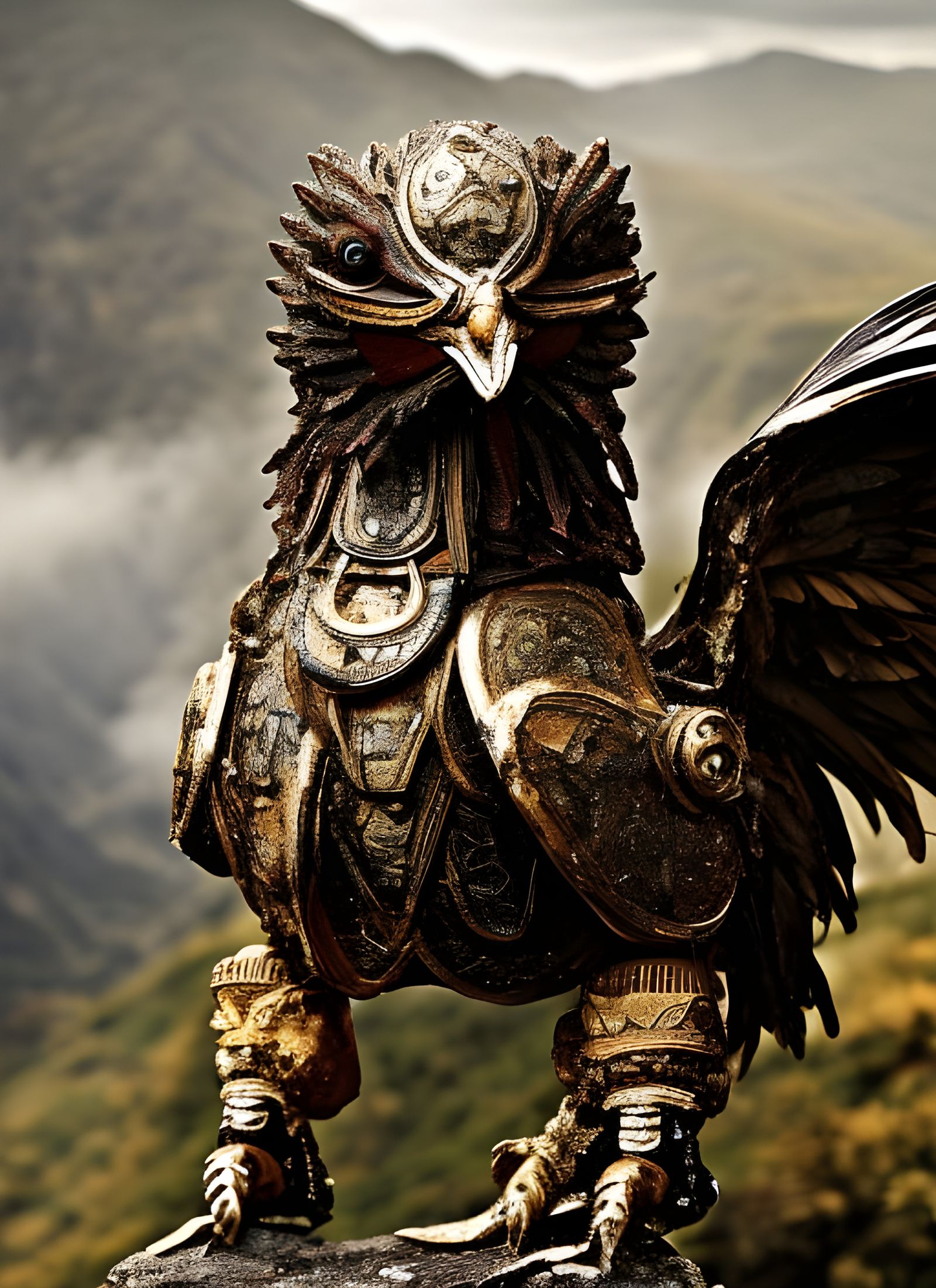 Chicken in armor. Combat ready.