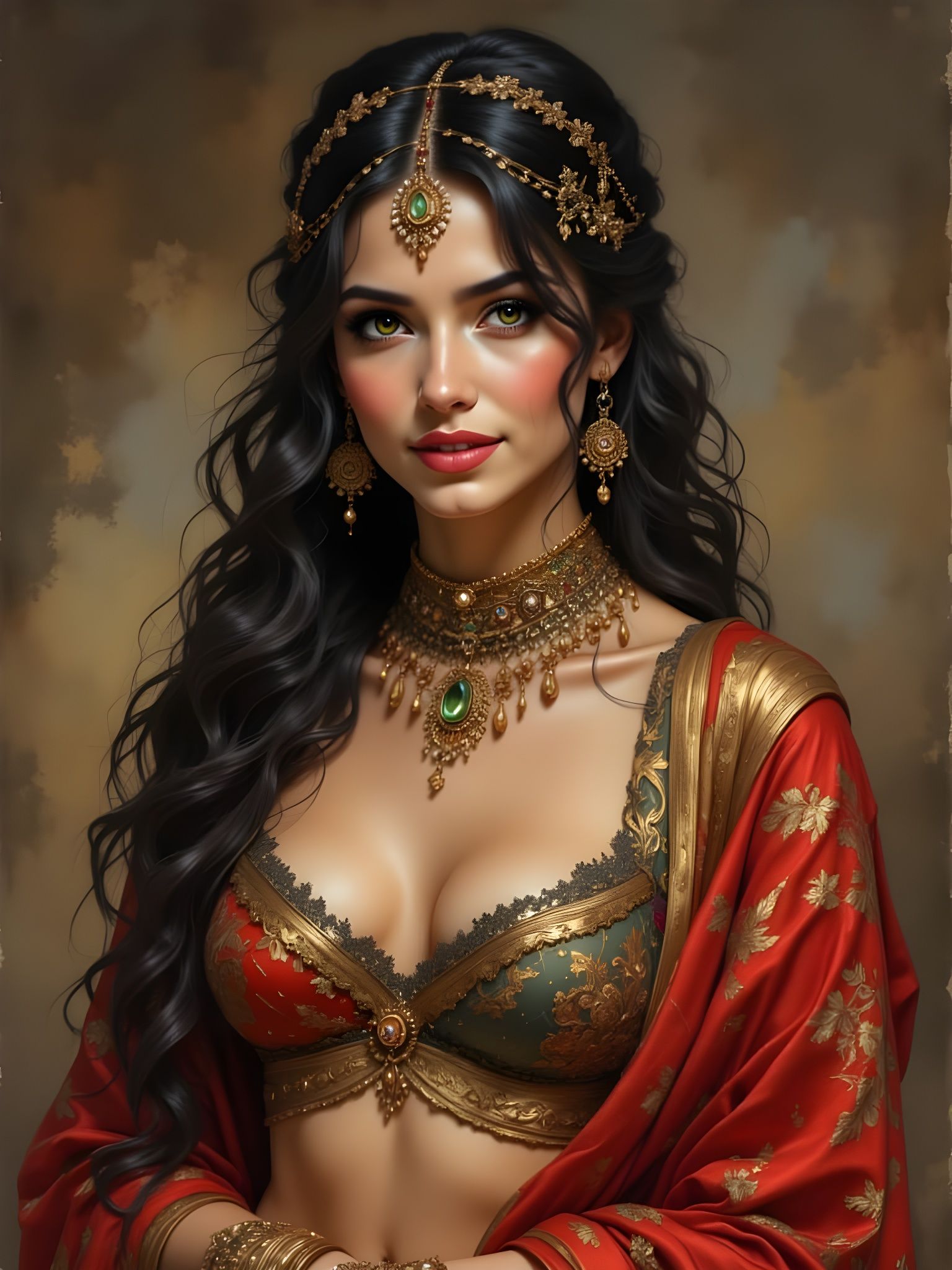 Arabian Princess in Traditional Attire