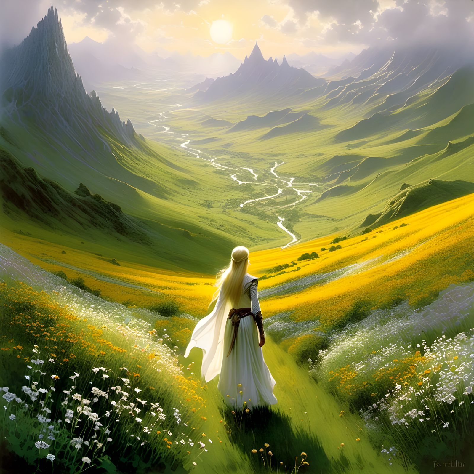 Elven Maiden in Hidden Vale of Tumladen