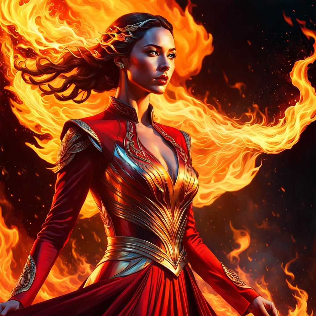 Katniss Everdeen: The Girl on Fire in Flames