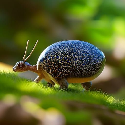 Microchip Snail: Hyperdetailed Concept Art