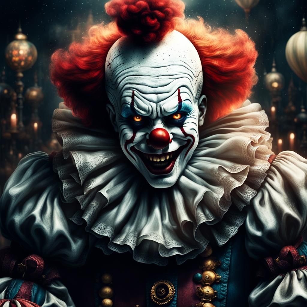 Creepy Clown Digital Matte Painting