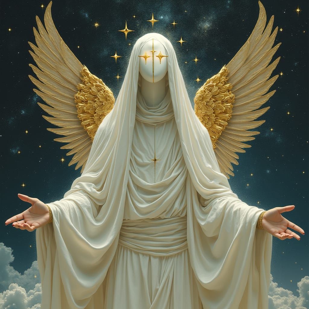 Ethereal Stargazer God in Celestial Expanse
