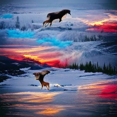 AI Interpretation of a Blank Image Generation Prompt