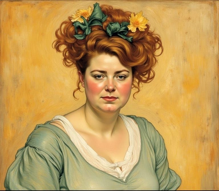 A Turbulent Self Portrait in Impressionist Style