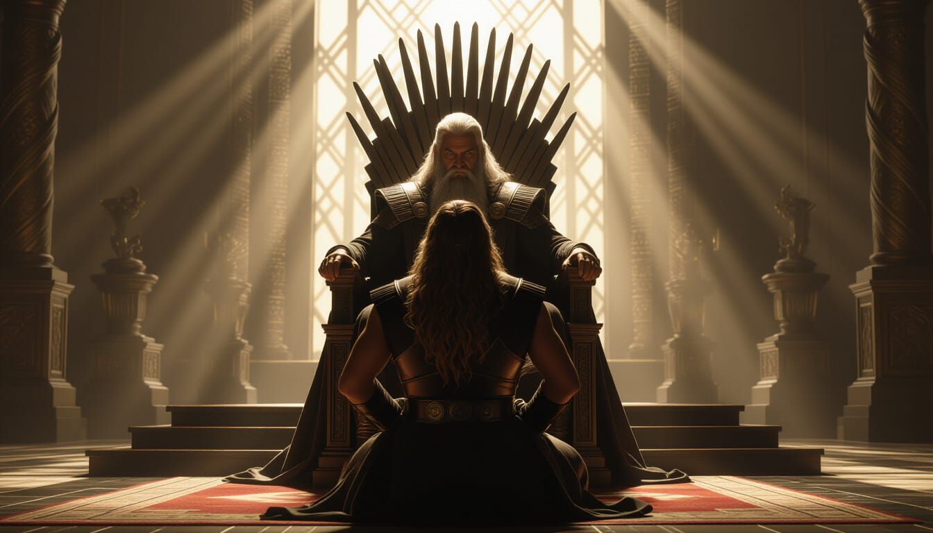 Eirik Kneels Before Odin in Asgard, Prophecy Revealed