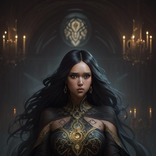 Jessica Alba in Art Nouveau Style