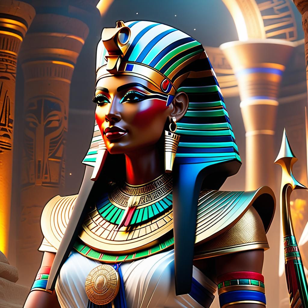 Egyptian Santa with Guard Elves in Snowy Egypt