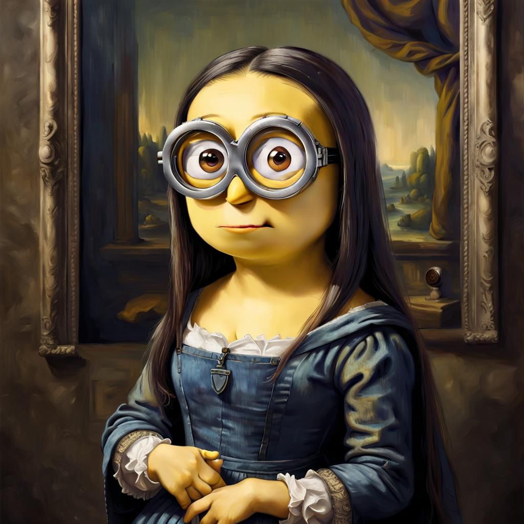 Minion Lisa Says "Wow!"