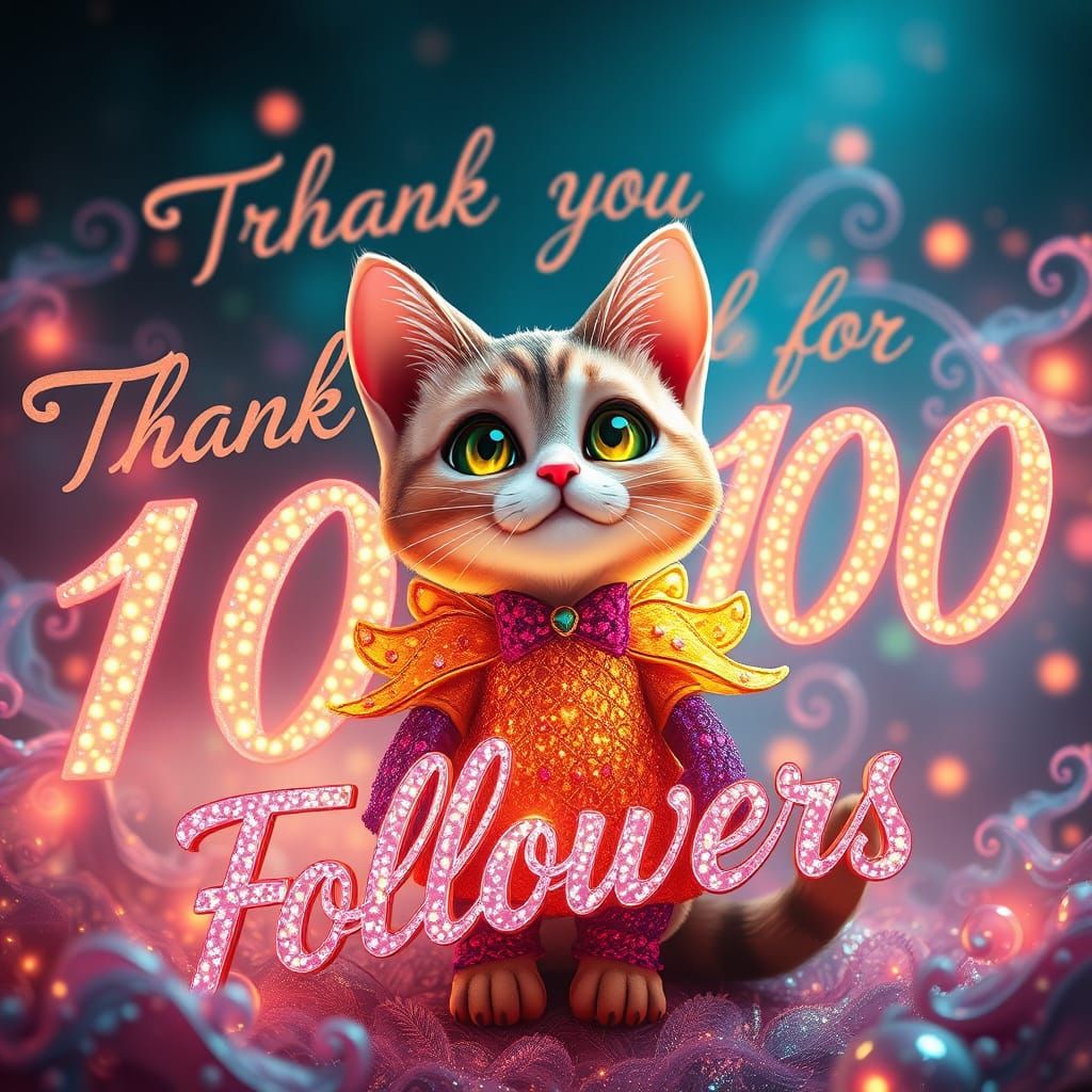 Enchanted Whimsy Cat in Sparkling Costume