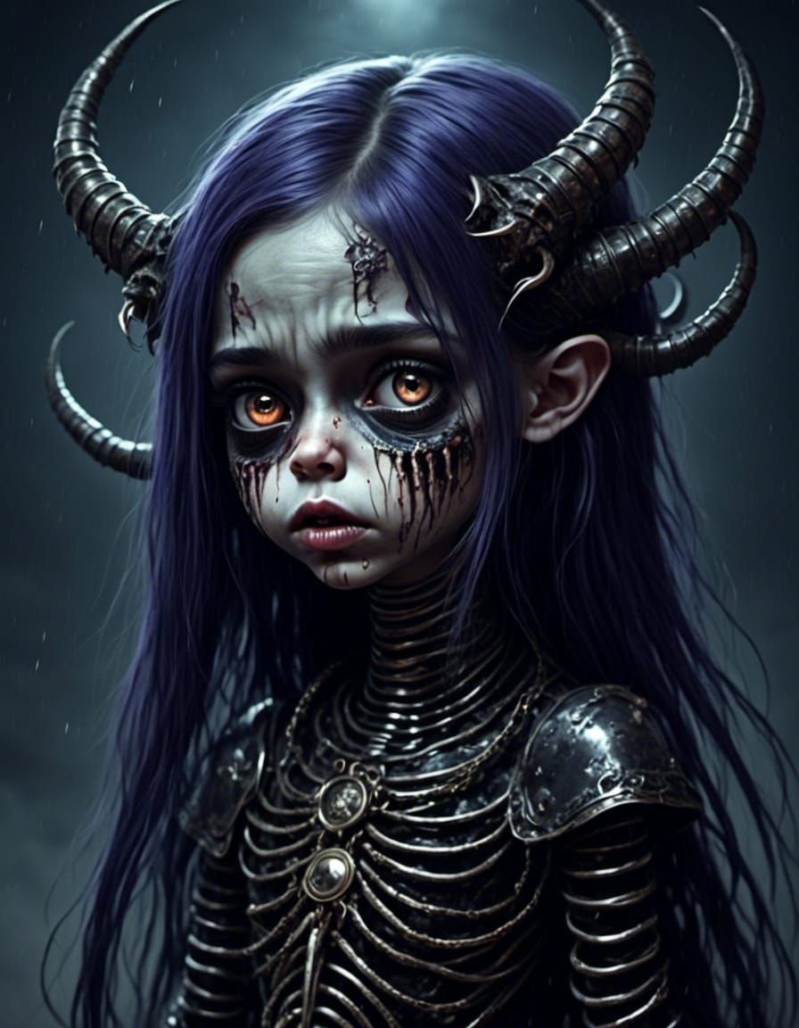 creepy cute little monster girl